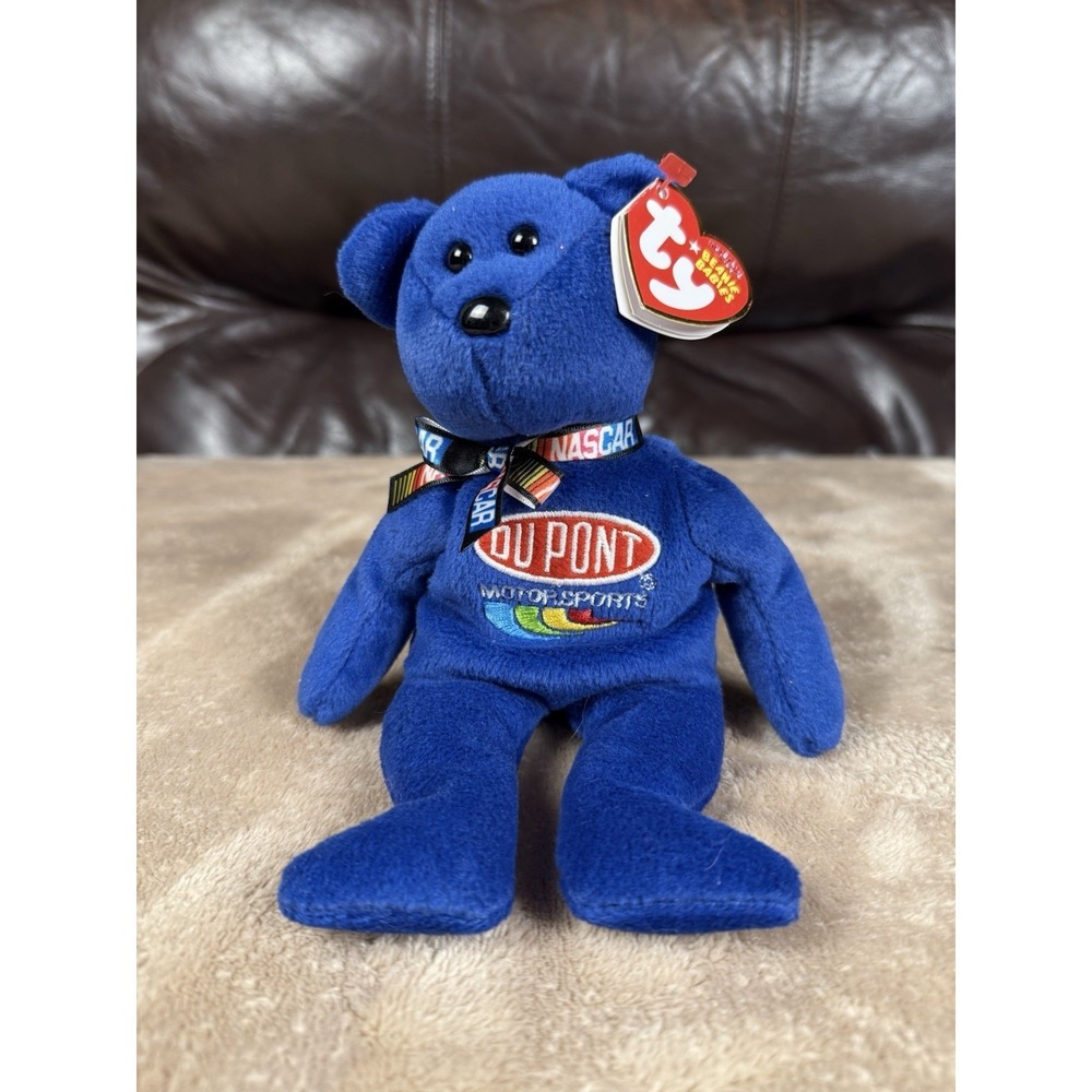 Ty Beanie Babies Jeff Gordon #24 DuPont NASCAR Hendrick Motorsports Bear 2007